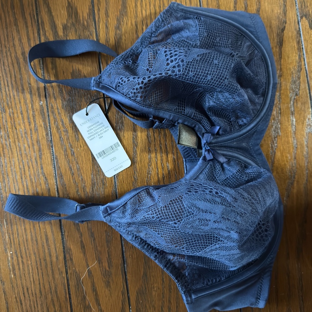 Chantelle Blue Lace Underwire Bra